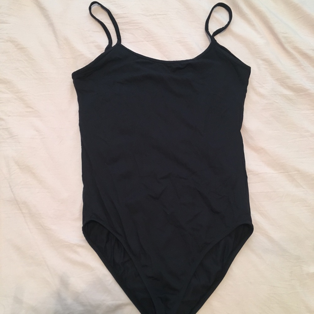 Black Backless Bodysuit